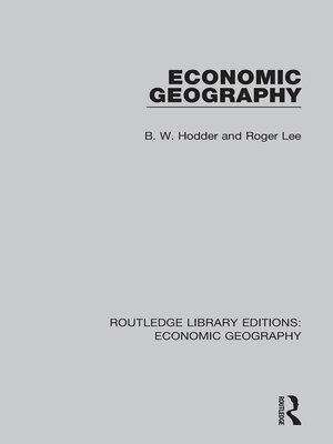 cover image of Economic Geography